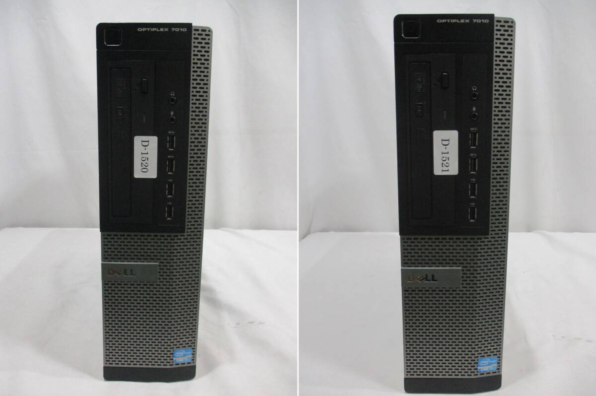 【2台セット】DELL OPTIPLEX 7010 Core i7-3770 3.40GHz/メモリ8GB/HDD500GB/Windows10 Homeインストール済 管理番号D-1520/1521_画像1