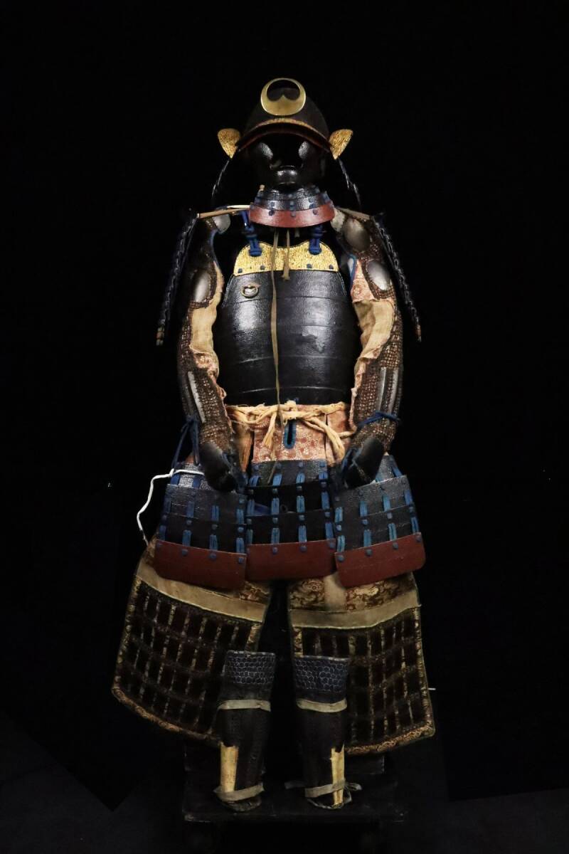  Edo period book@... armor life-size total iron ground .. elmet of armor complete set armor armour . armor armour old house warehouse exhibition [6529www]