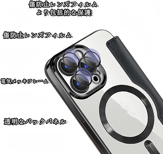 [Beyond The Future]iPhone 15Pro 用 ケース 手帳型 用 カバー 高級8P PUレザー ス マホケース スタンド機能 優しくて_画像7