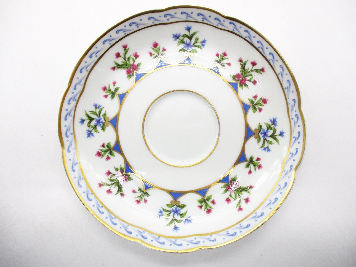 ★BERNARDAUD LIMOGES ベルナルド リモージュ カップ＆ソーサー CHATEAUBRIAND 金彩 デミタス★/Hの画像6