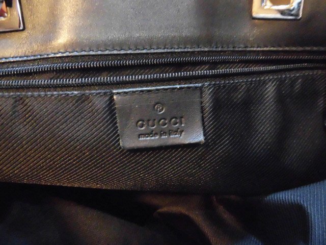 ◇GUCCI グッチ 31243 1705 トートバッグ GG キャンバス ブラック◇/M_画像8