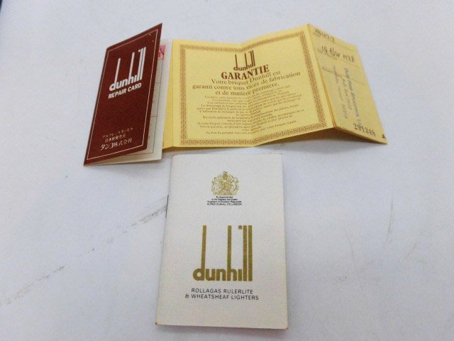 ◆Dunhill ダンヒル XB427 ガスライター ローラー式 1978年 ゴールドカラー 喫煙具 箱冊子付◆/M_画像6