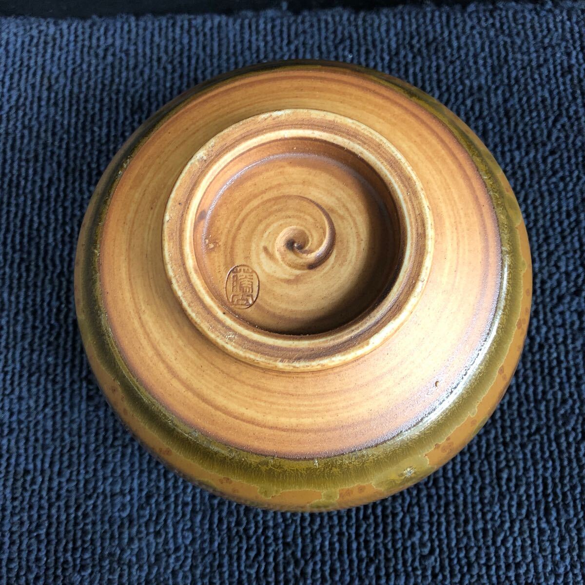 【美品】茶碗/泉窯 重結晶 加藤有北古（藤山作）箱付き 茶器 茶道具 L110の画像5