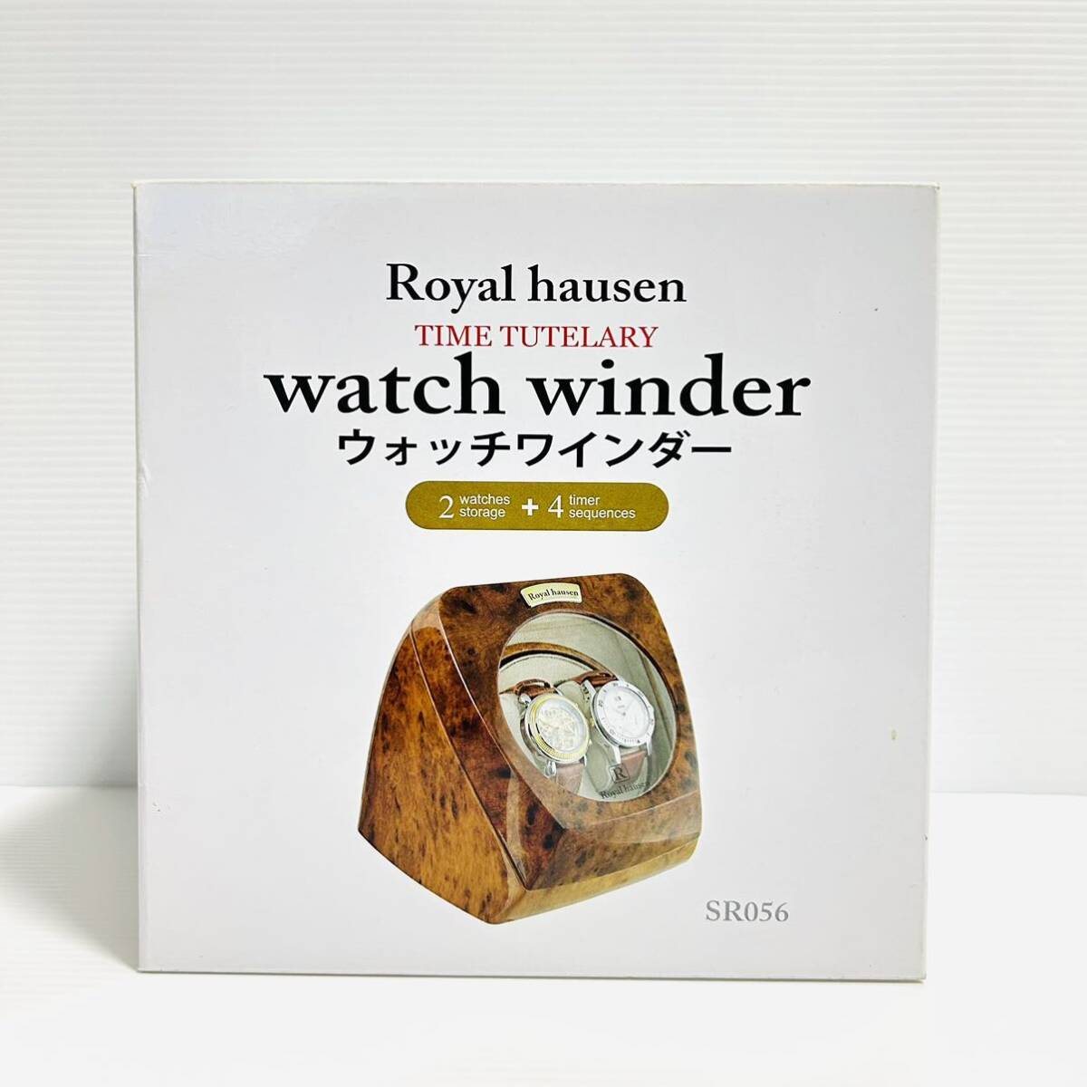 【未使用品】 Royal hausen ロイヤルハウゼン SR056 ウォッチワインダー 腕時計 自動巻き上げ機の画像1