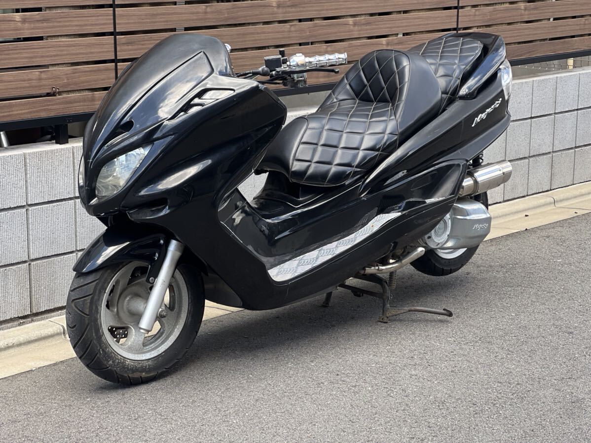 マジェスティ250C SG03J 5連メーター 実動? ジャンク? カスタム多数 鍵・書類有り_画像2