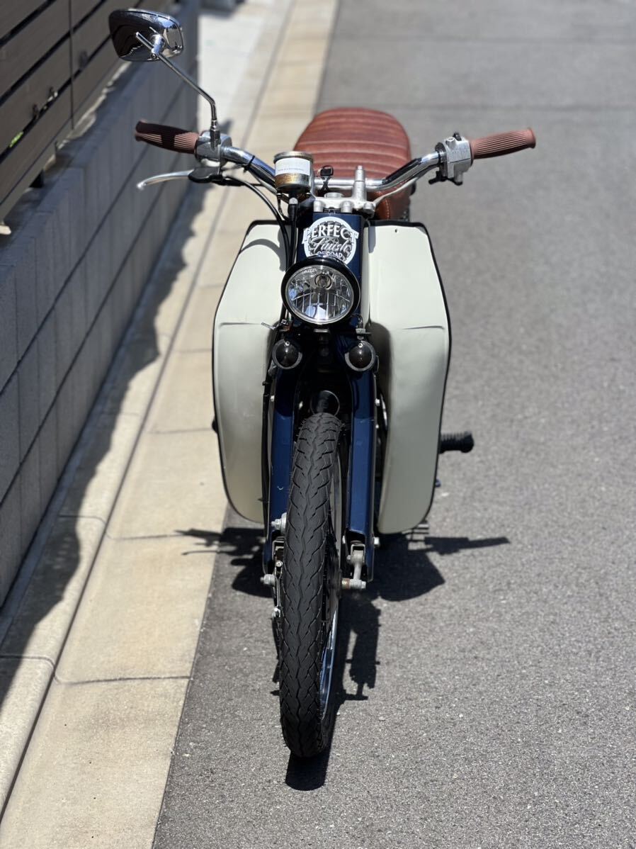 スーパーカブ カスタム車両 実動 絶好調 C50-06513xx 自賠責令和8年3月まで SUPER CUB セル・キックok バッテリー、シート新品_画像7