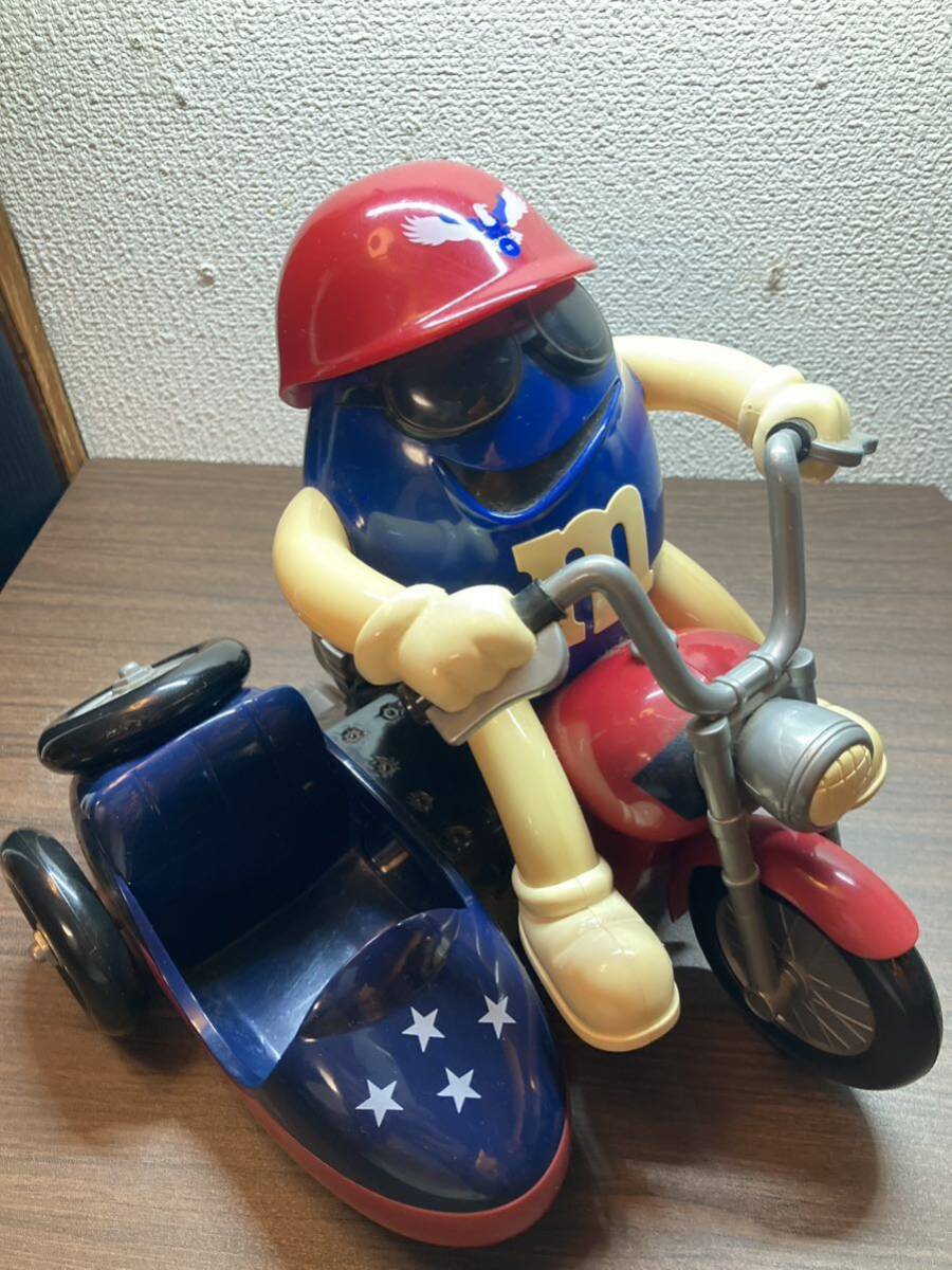 M&M'ｓ バイク World Dispenser Moterbike エムアンドエムズ サイドカー付 アメリカンバイク フィギュア_画像7