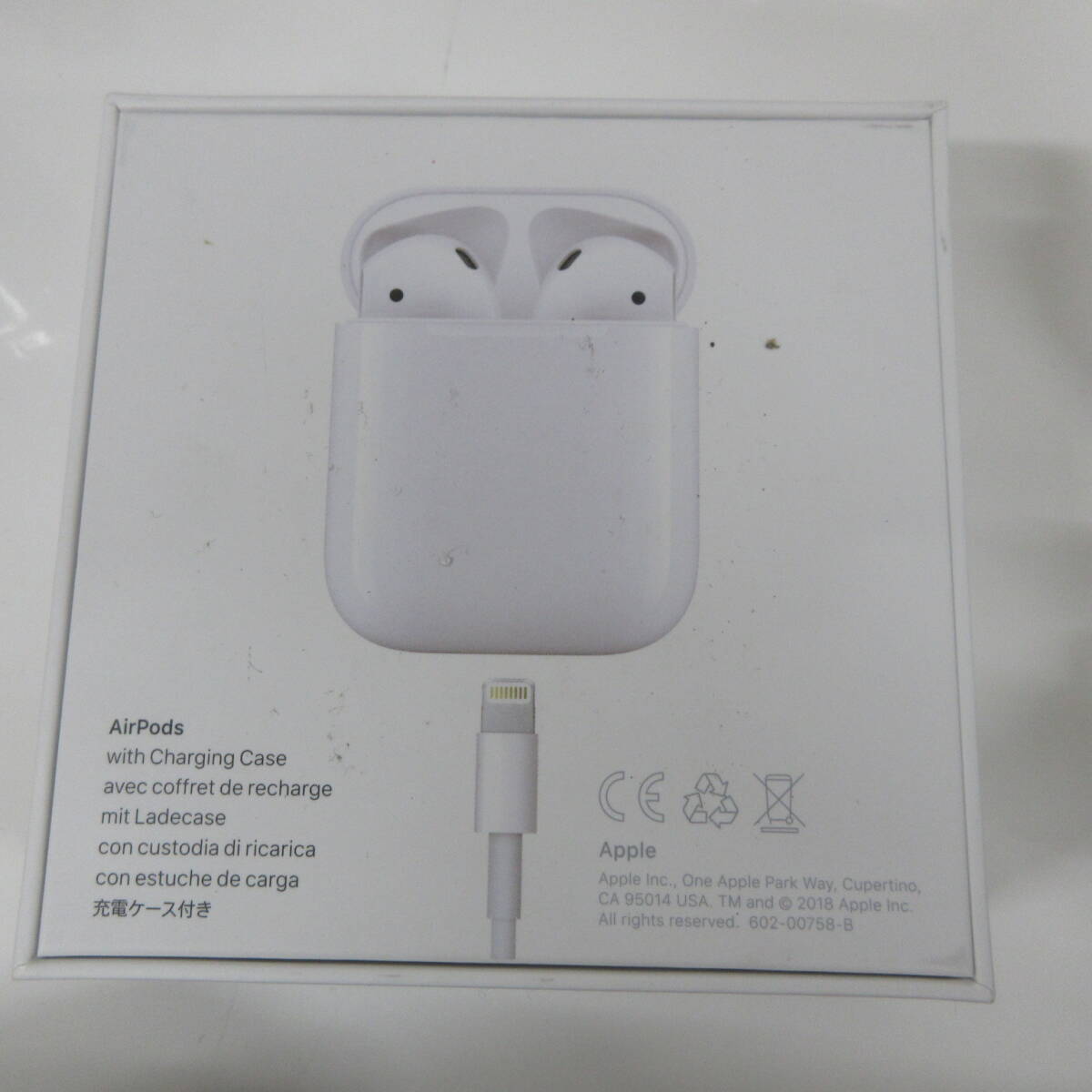 ● 動作品 Air Pods MV7N2J/A AirPods with Charging Case Apple エアーポッズ 第2世代 ワイヤレス イヤホン 激安1円スタート_画像10