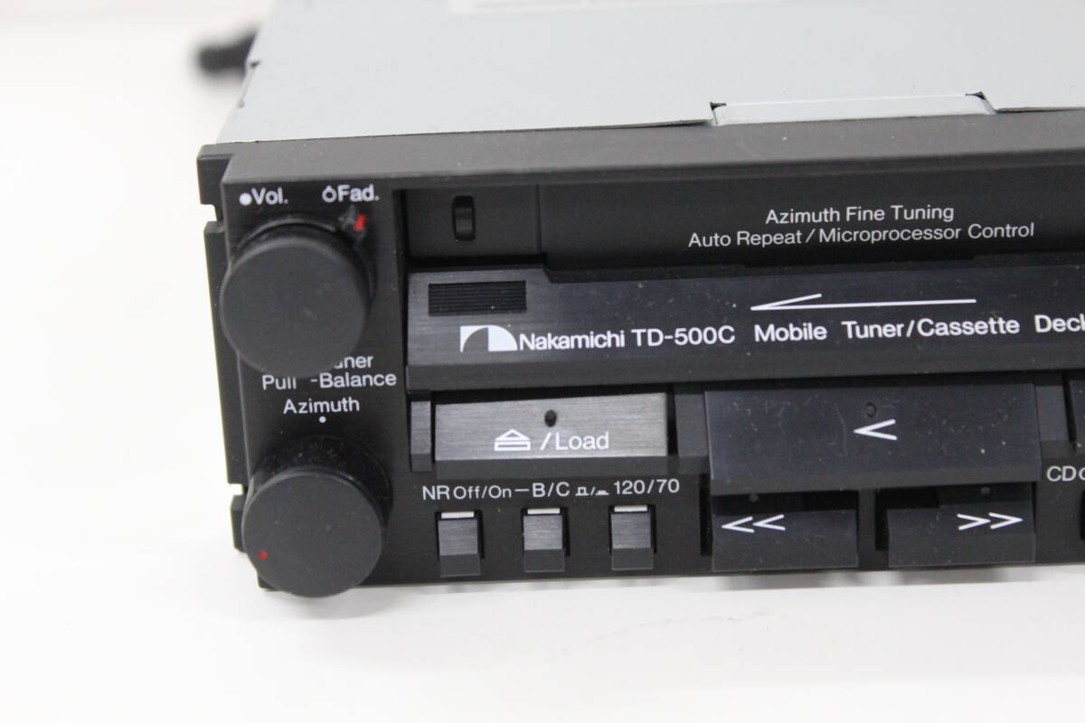 operation not yet verification Nakamichi Nakamichi mobile tuner cassette deck TD-500 retro antique player super-discount 1 jpy start 
