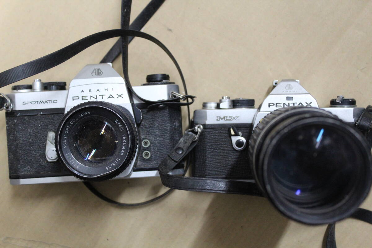 動作未確認 一眼カメラ PENTAX ペンタックス レトロ 本体 レンズ セット 2個 まとめ　激安1円スタート_画像1