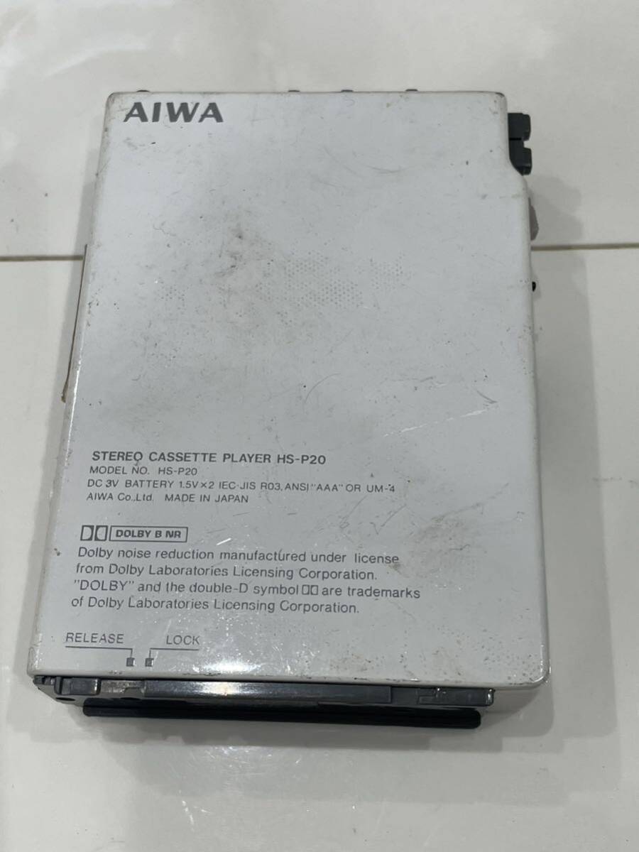 レアカラー AIWA HS-P20 アイワ cassetteboy カセットプレーヤー カセットボーイ◆ジャンク品 の画像8