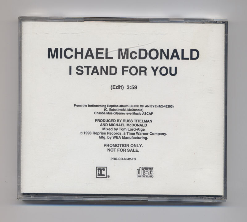 MICHAEL McDONALD / I STAND FOR YOU プロモ盤CD マイケル・マクドナルド 稀少品_画像1
