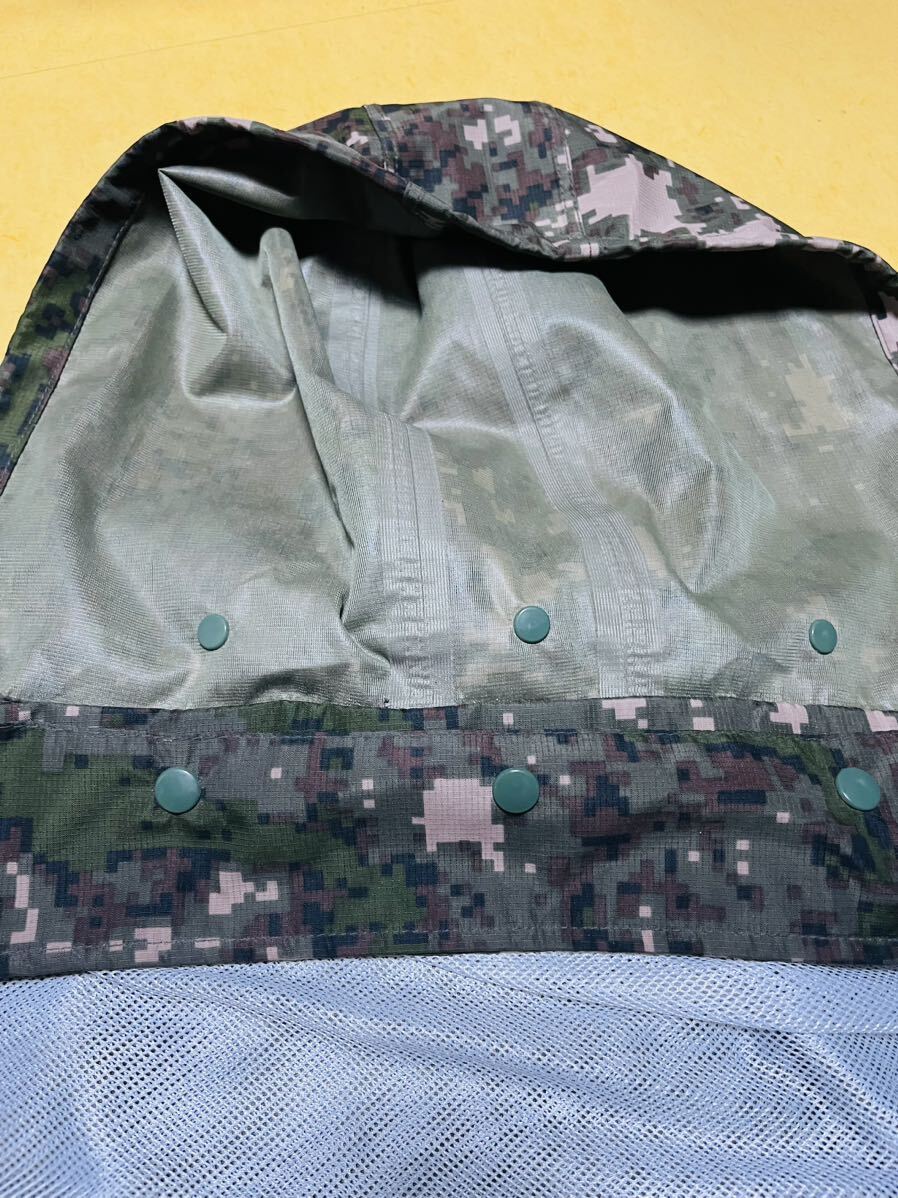 レア！19年製造 官給品！美品！韓国軍 陸軍 戦闘雨衣 花崗岩迷彩 サイズ105ミリタリー 軍用 オリジナル_画像4