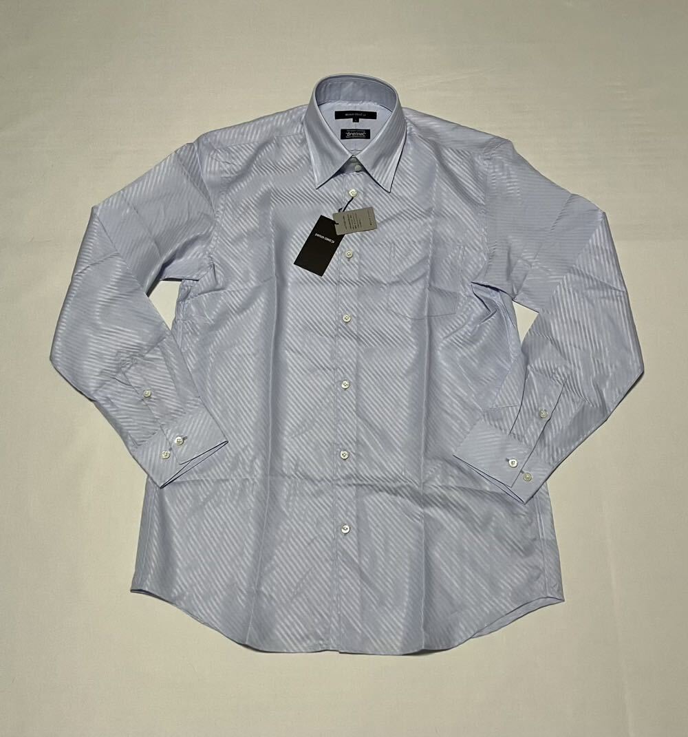 プラチナム　コムサ　長袖ワイシャツ　ブルー　メンズLサイズ　70-08H001 platinum comme ca_画像1