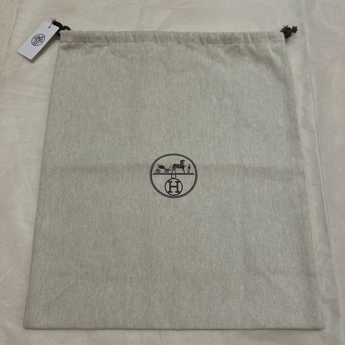 エルメス　保存袋 44×37.5 ヘリンボーン B13 HERMES 巾着袋 袋 布袋 バーキン ケリー バーキン25_画像1