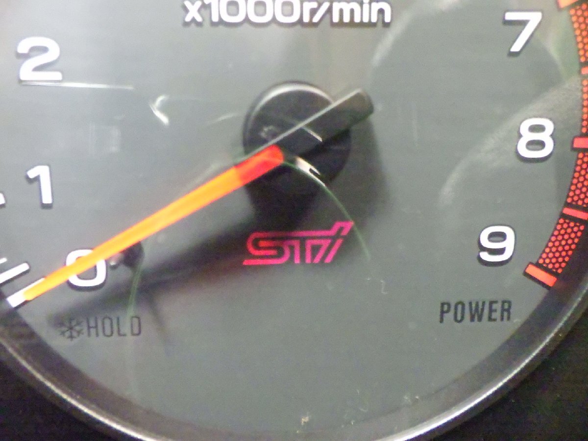 スバル フォレスター SF5 アナログ スピードメーター STI2 4WD エアバック付 ABS付 タコメーター付 85015FC510 走行済み_画像4