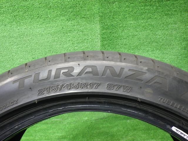 中古 ブリヂストン タイヤ 夏 215/45R17 4本 2021年 T002_画像4