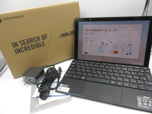 ◇ ASUS Chromebook エイスース クロームブック Detachable CM3 ミネラルグレー CM3000DVA-HT0019 10.5インチ 付属品付き_画像1