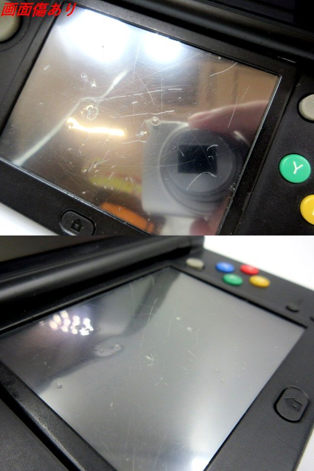 ■【ジャンク・通電OK】 任天堂 ニンテンドー 3DS ブラック 本体 マリオ きせかえプレート ゲーム機 ハード _画像10