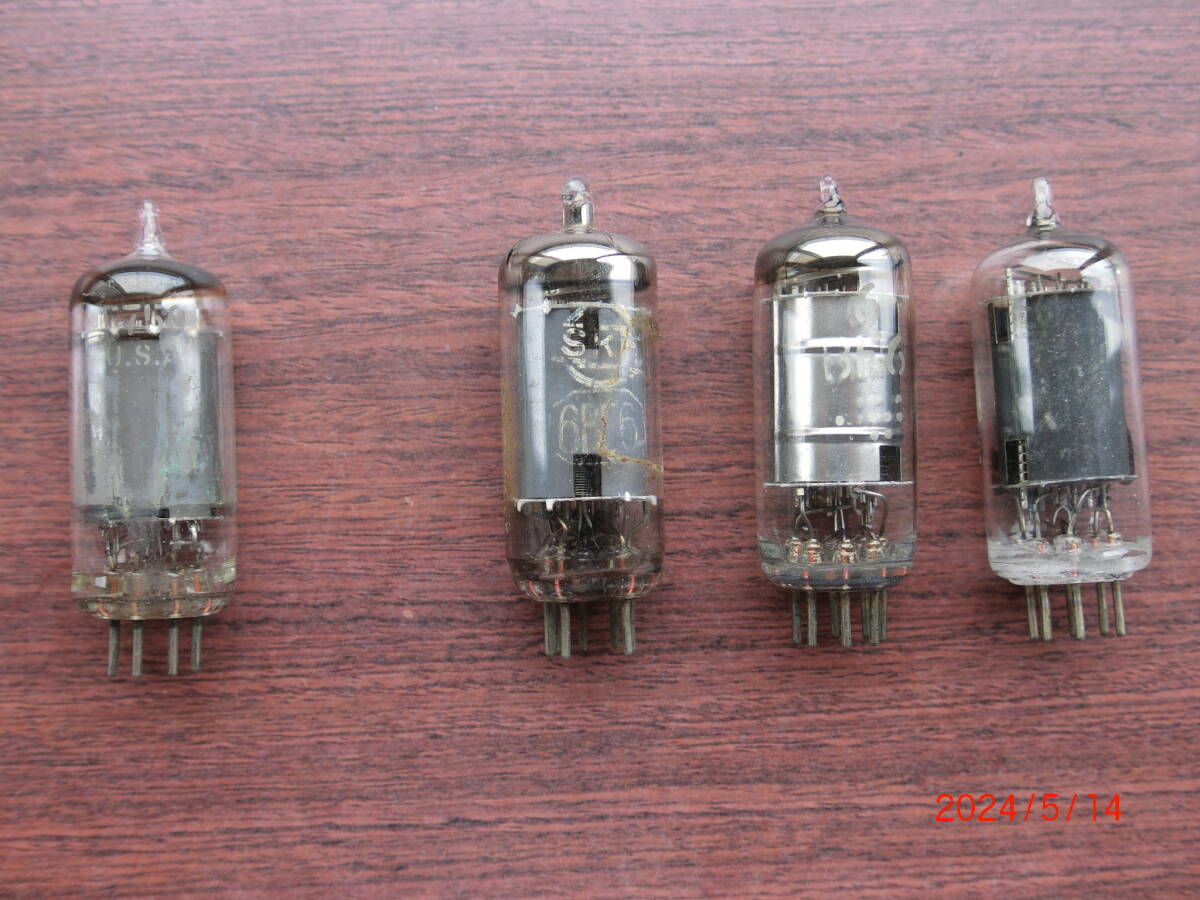 5 lamp super radio .9R-59 etc. various receiver. frequency conversion . was used 7 ultimate vacuum tube 6BE6 used American made 3ps.@, domestic production 1 pcs. 4ps.@ check ending 