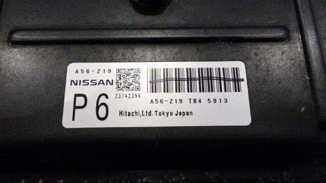 【宮城 塩釜発】＜ジャンク品＞中古 エンジンコンピューター マーチ DBA-AK12 純正品 マニュアル ヒタチ A56-Z19 TB4 5913 ※未テスト品_画像3