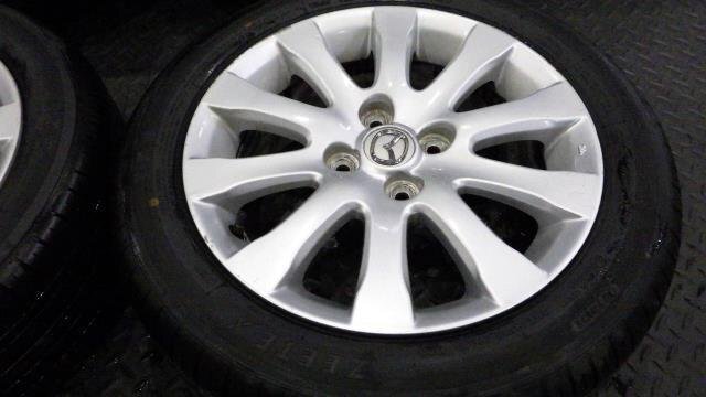 【宮城 塩釜発】中古 サマータイヤ・ホイールセット マツダ純正品 185/55R15 ZEETEX ZT1000 2023年11週 10分山 ※個人宛発送不可_画像5