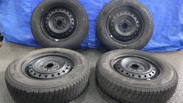 【宮城 塩釜発】中古 冬タイヤ・社外ホイールセット 4本 145/80R13 ヨコハマ ice GUARD iG60 2022年40週 9分山 ※個人宛発送不可_画像1