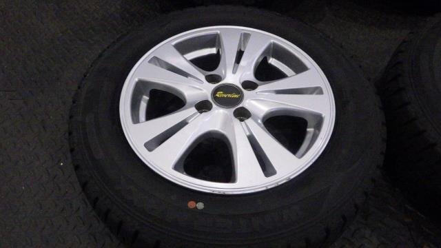 【宮城 塩釜発】中古 冬タイヤ・社外ホイールセット 4本 165/70R14 ダンロップ WINTERMAXX WM02 2021年製 9分山 ※個人宛発送不可_画像4