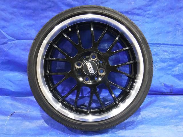 【宮城 塩釜発】中古 タイヤ・アルミホイールセット 4本 社外品 BBS RG-F? 16×5.5J PCD100 オフセット+48 ※個人宅あて発送不可_画像4