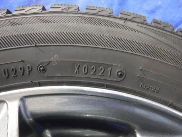 【宮城 塩釜発】中古 タイヤ・アルミホイールセット 4本 社外品 LEBEN BX 175/65R14 5.5J PCD100 オフセット+45 ※個人宛発送不可_画像6