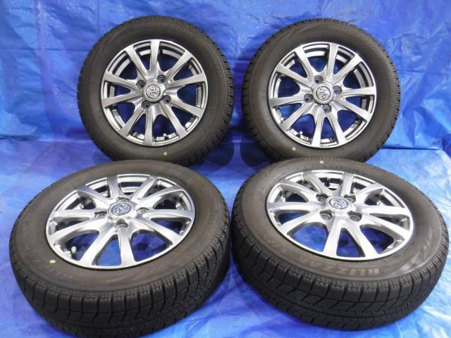 【宮城 塩釜発】中古 タイヤ・アルミホイールセット 4本 社外品 TRG 4穴 オフセット+43 155/65R13 2020年製 ※個人宅あて発送不可_画像1