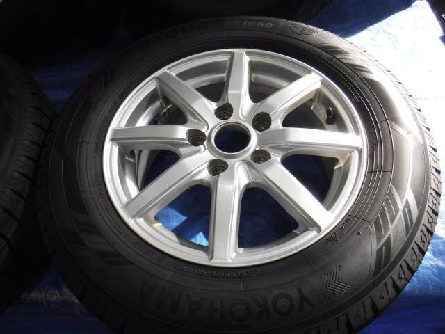 【宮城 塩釜発】中古 タイヤ・アルミホイールセット 4本 社外品 205/65R15 6J PCD114.3 オフセット+53 ice GUARD iG60 ※個人宛発送不可_画像5