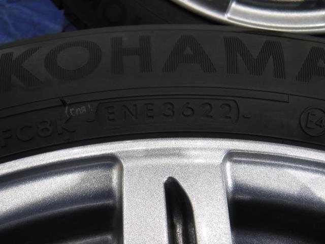 【宮城 塩釜発】中古 タイヤ・アルミホイールセット 4本 社外品 205/55R16 6.5Ｊ PCD100 オフセット+48 5穴 ※個人宛発送不可_画像9