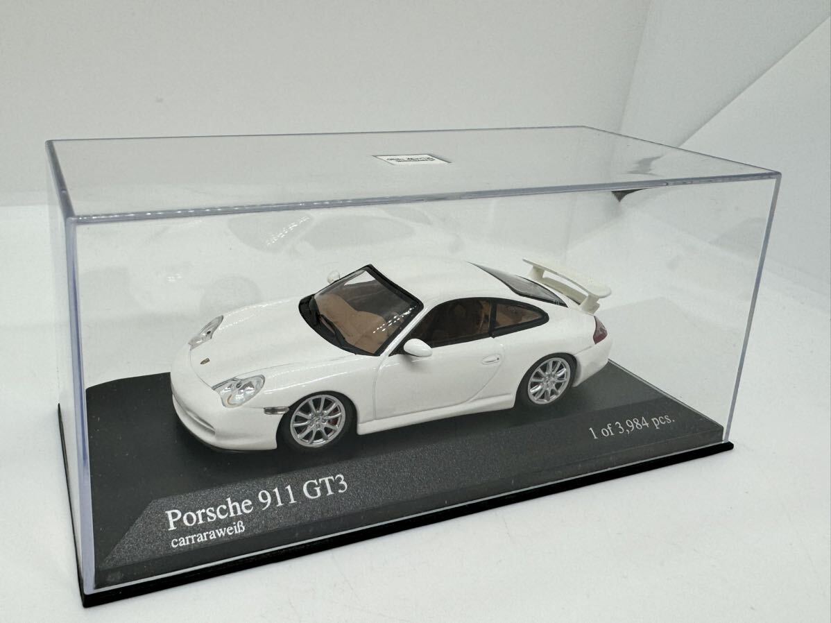 ◇MINICHAMPSミニチャンプス 1/43 Porsche 911 GT3 2003 ホワイト ポルシェ コレクション_画像5