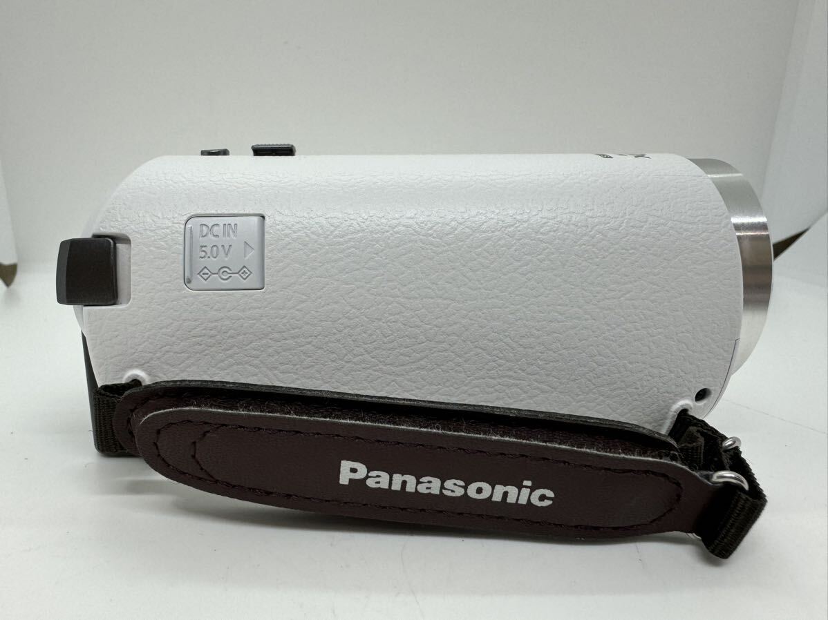 Panasonic 90xiA ZOOM ビデオカメラ HC-W585M デジタルビデオカメラ ホワイト ハンディカム 通電確認済_画像4