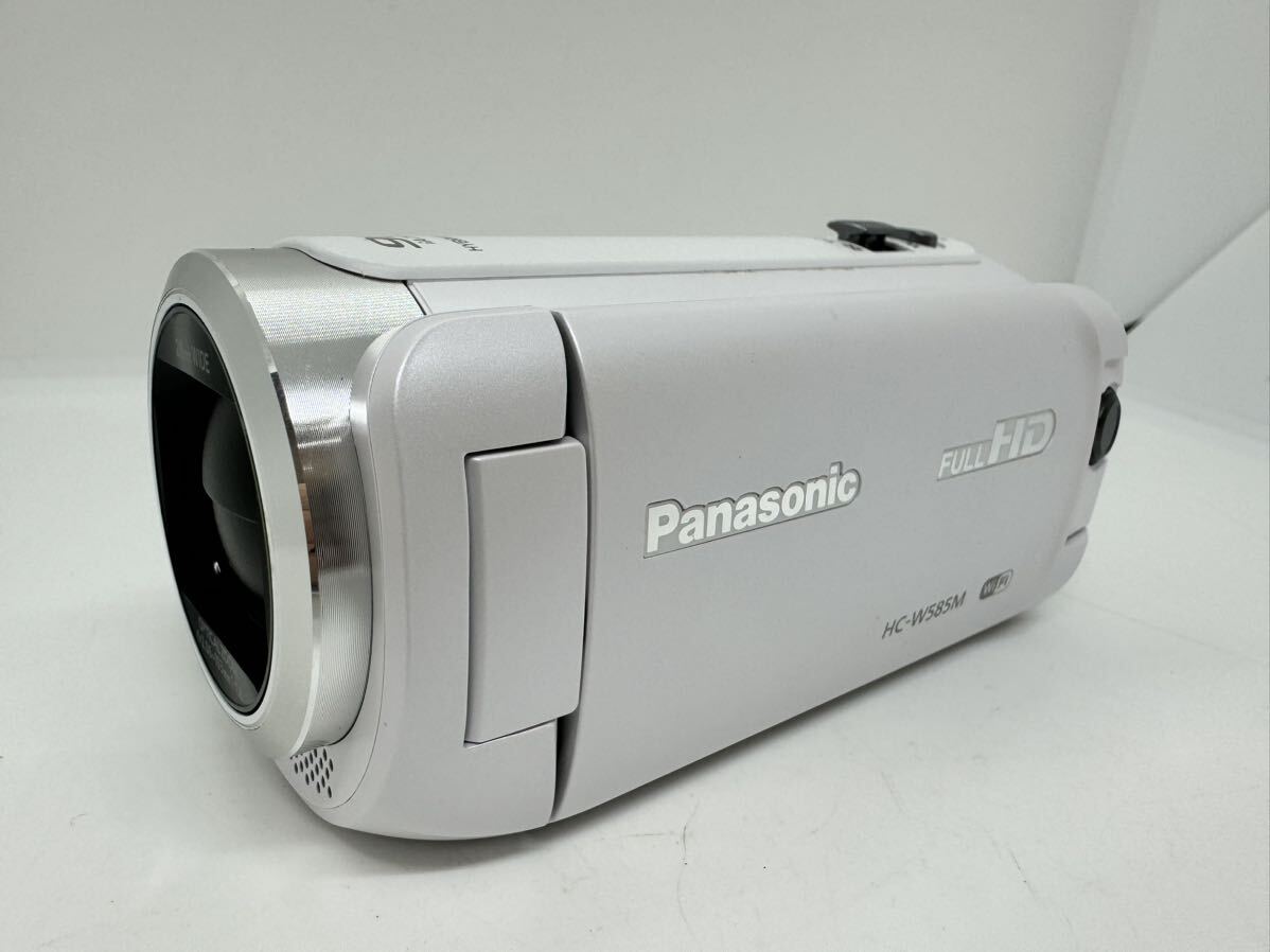 Panasonic 90xiA ZOOM video camera HC-W585M digital video camera white Handycam electrification verification settled 