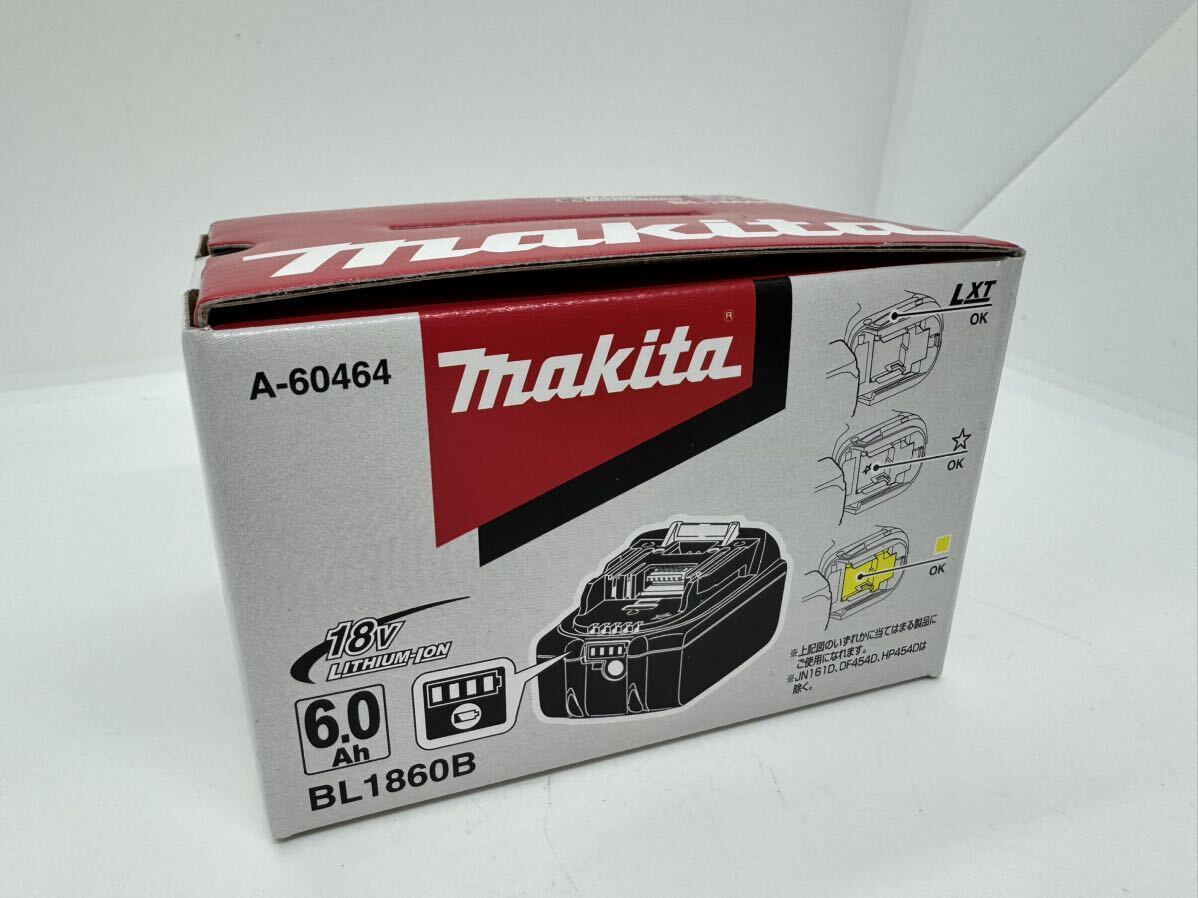 未使用品 開封品 makita マキタ純正 リチウムイオンバッテリー 6.0Ah 18V BL1860B マキタ_画像1