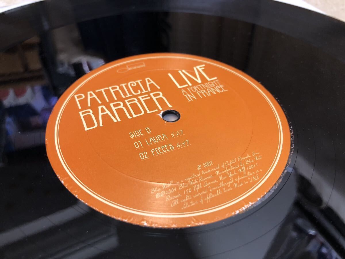 Classic Records Patricia Barber Live A Fortnight In France 2LP 優秀録音 audiophile rare 廃盤 Quiex SV-P 200g パトリシア・バーバー_B面レーベルに僅かな傷み