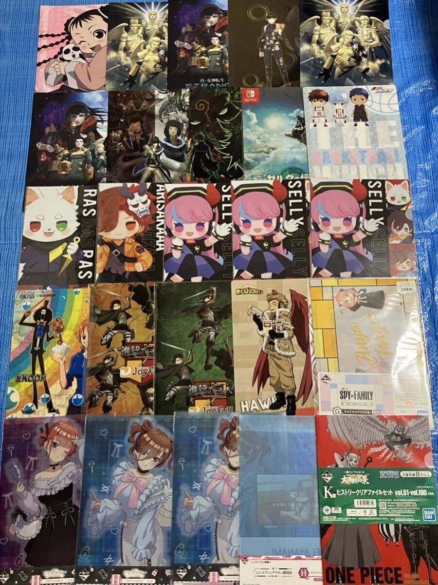  anime goods set clear file 120 sheets woman god rotation raw ... . person . etc. minute. bride Kantai collection horse ... around war One-piece set sale large amount 