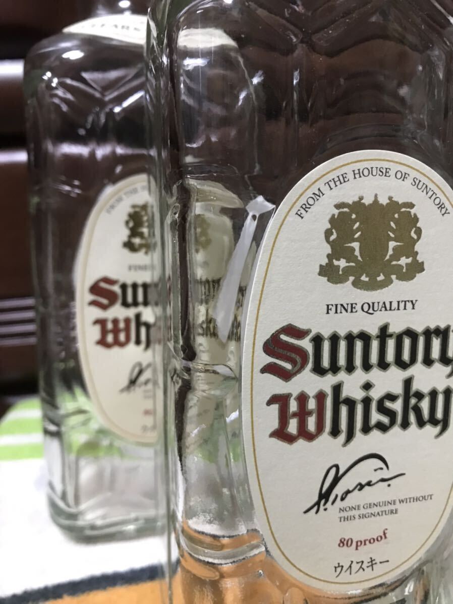 空瓶 難有り サントリー 40度 ウイスキー 復活 限定 白角 700ml 4本セット 2022年 8月購入品 角瓶 SUNTORY _画像6