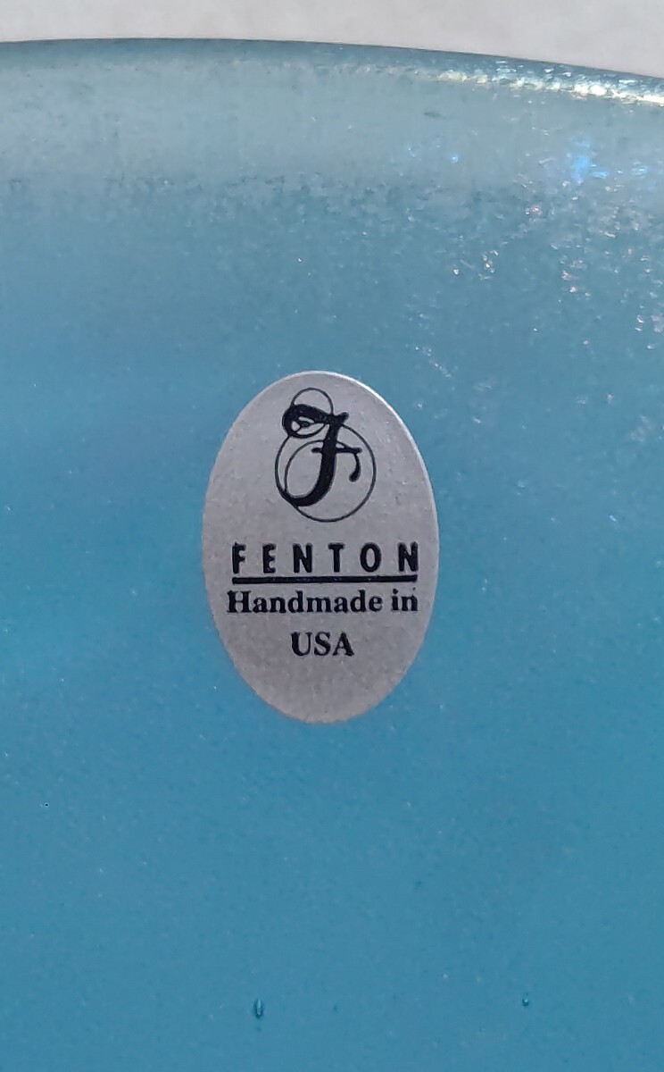 FENTON USA フェントン アートガラス レトロ 花瓶 フラワーベース インテリア ヴィンテージ 中古 送料無料 即決 