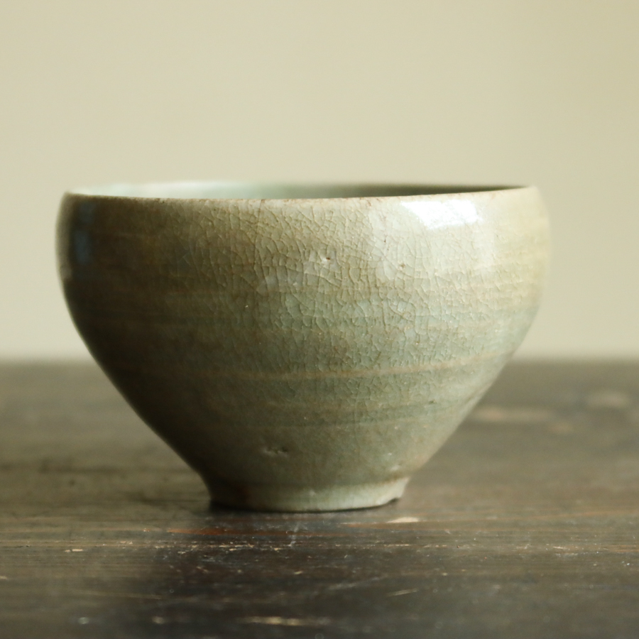  как раз хороший размер. Goryeo селадон чашечка для сакэ дерево с ящиком ширина примерно 10cm посуда для сакэ маленький одежда чашка чайная посуда утро . Joseon Dynasty 