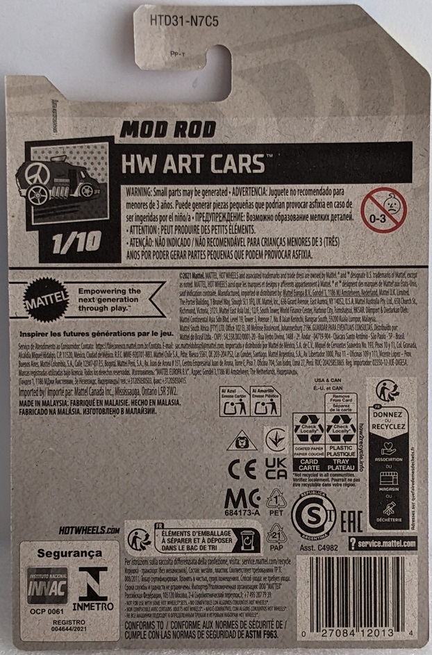 2024 #061-2 ホットウィール Mod Rod モッド ロッド Hot Wheels HW Art Cars 1/10 NEW 日本未発売_画像3