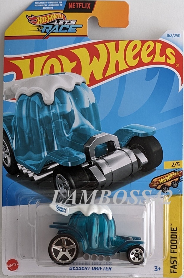 2024 #162 ホットウィール Dessert Drifter デザート ドリフター Hot Wheels Fast Foodie 2/5 NEW 日本未発売_画像1