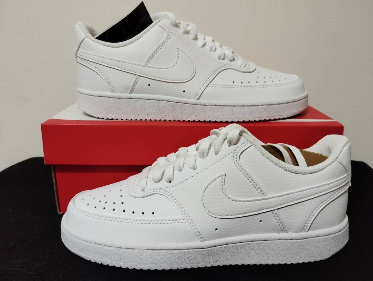 新品24cmNIKEナイキ コートビジョンLOホワイト白AF1エアフォース1 好きにコートヴィジョンcourtvisionレディーススニーカー_画像5