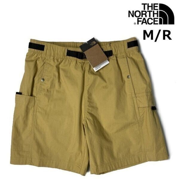 1円～!売切!【正規新品】THE NORTH FACE RIPSTOP CARGO EASY SHORT ショートパンツ US限定 速乾 ロゴ刺繍 キャンプ(M/R)ベージュ 190110-33_画像1