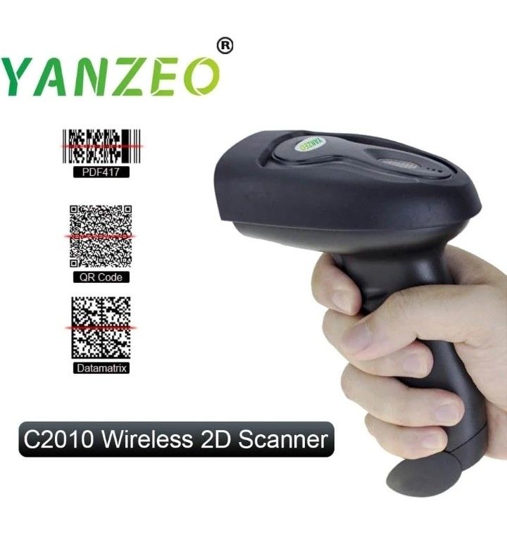 YANZEO バーコードスキャナC2010 接続方式3in1(2.4G無線&USB有線&Bluetooth) 1D/2D/QR 