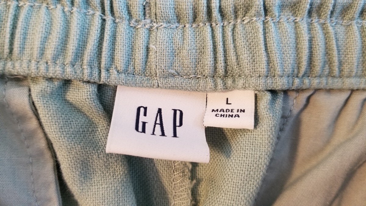 GAP イージーパンツ　リネン　ボトムス　パンツ　Lサイズ　ギャップ_画像4