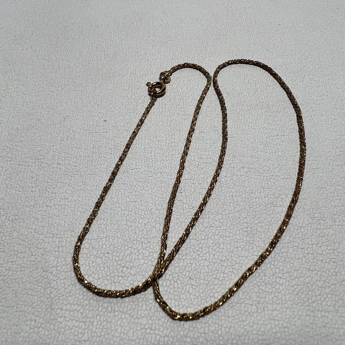 TG15 Vintage Gold necklace ITALY 18KT abroad made gross weight approximately 4.4g 40cm