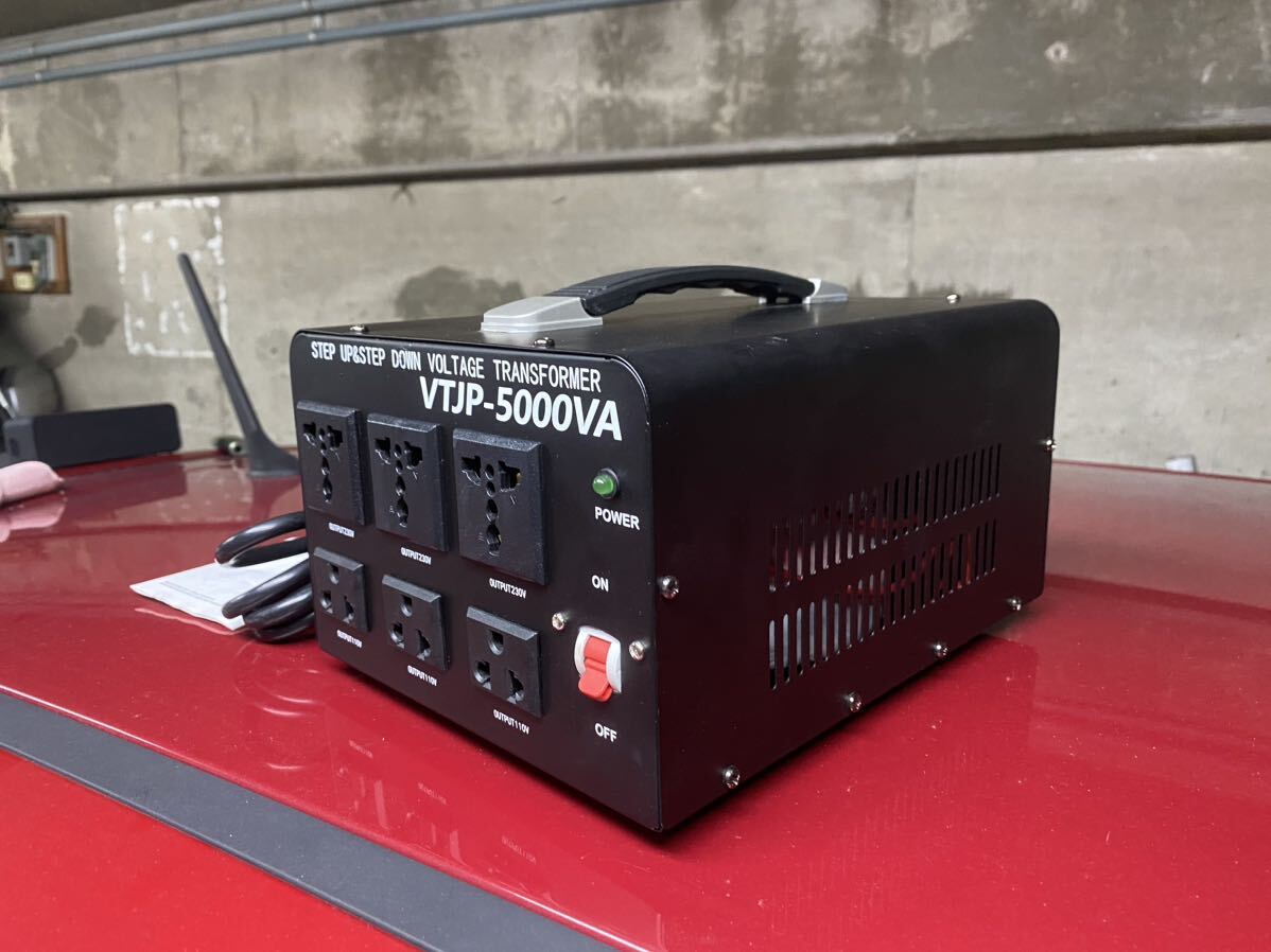 中古5000W アップトランス ダウントランス 変圧器 切替式 100V/110V-220V/240Vに変圧 両用変圧器 海外機器対応 LVYUAN昇圧器の画像3